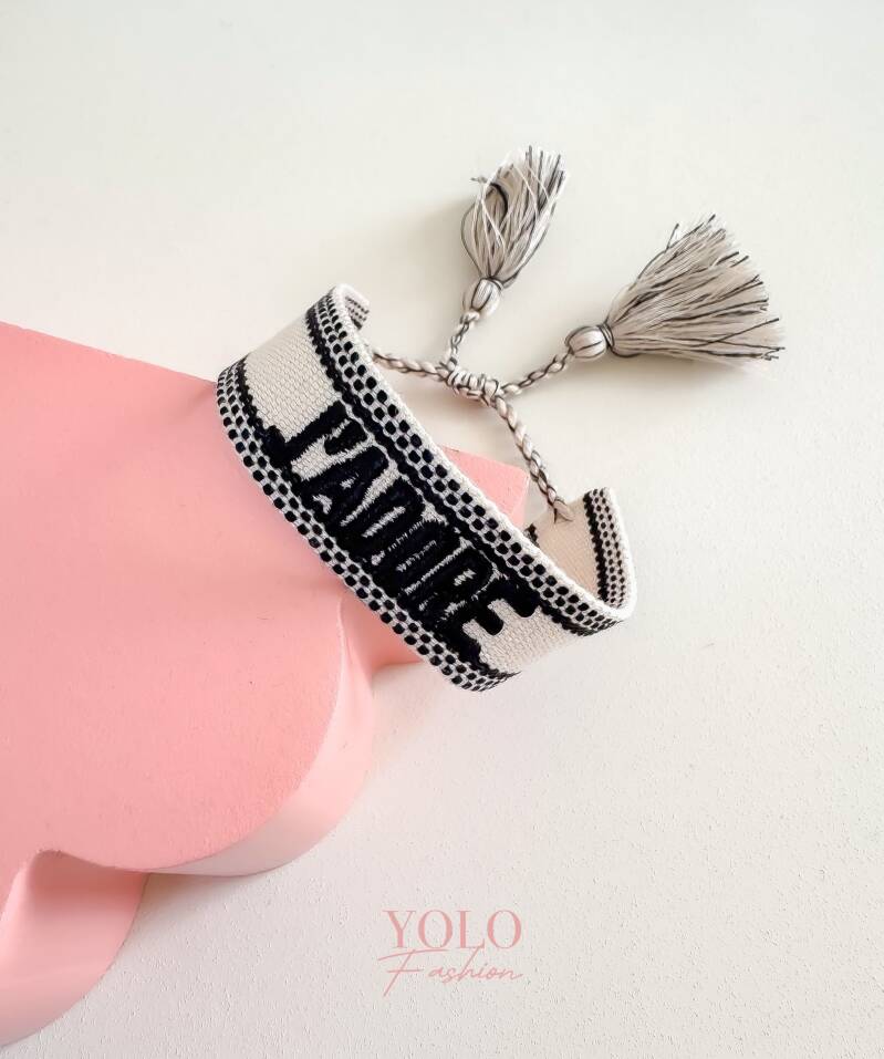 Cream/Black J'adore Bracelet